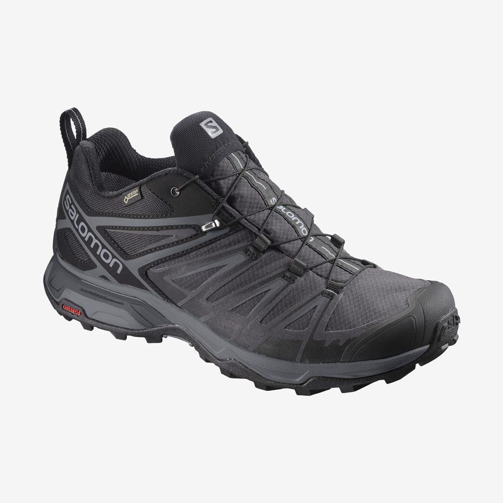 Chaussures De Randonnée Salomon Homme Noir - Salomon X ULTRA 3 GORE-TEX - France (9204-RASKC)